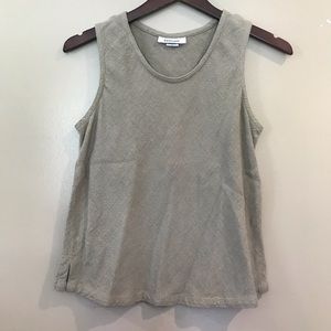 Sangam 100% Cotton Sandstone Tank Shirt Size S